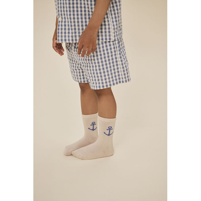 2 Pack Jacquard Socks  ''Anchor''