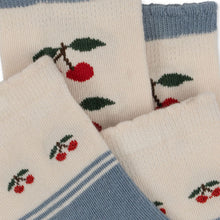 Load image into Gallery viewer, 2 Pack Jacquard Socks  &#39;&#39;Cherry&#39;&#39;
