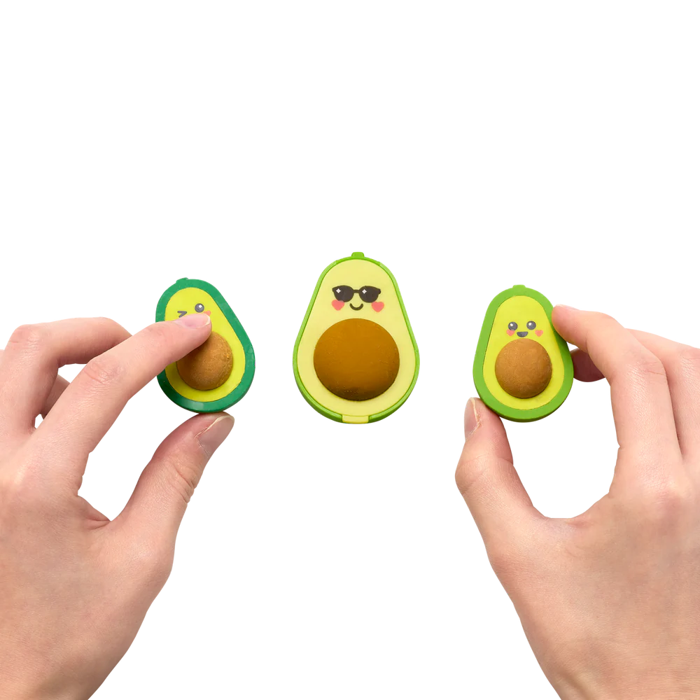 Eraser & Sharpener Set, Avocado