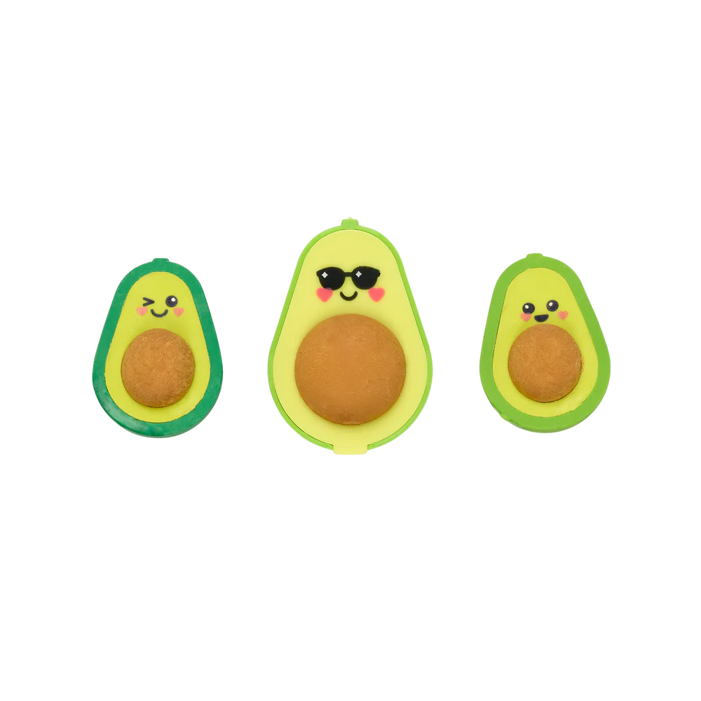 Eraser & Sharpener Set, Avocado