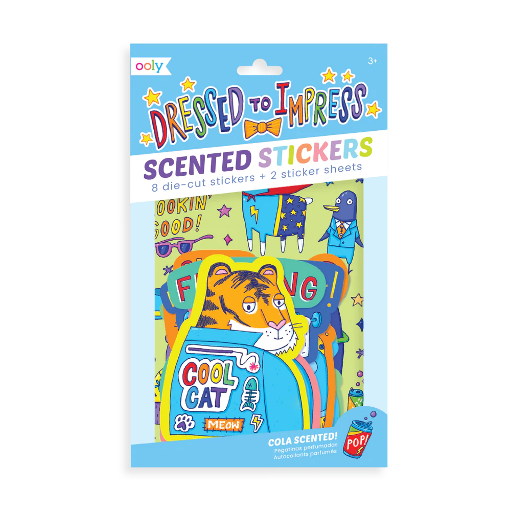 Scratch n' Sniff Aufkleber, Schick gemacht