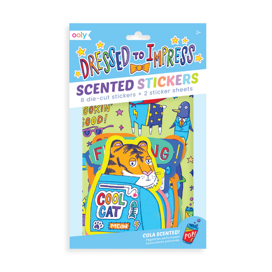 Scratch n' Sniff Aufkleber, Schick gemacht