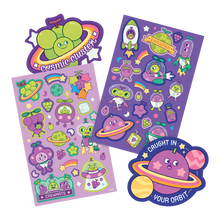 Load image into Gallery viewer, Scented Stickers &#39;&#39;Grape + Galaxy&#39;&#39;
