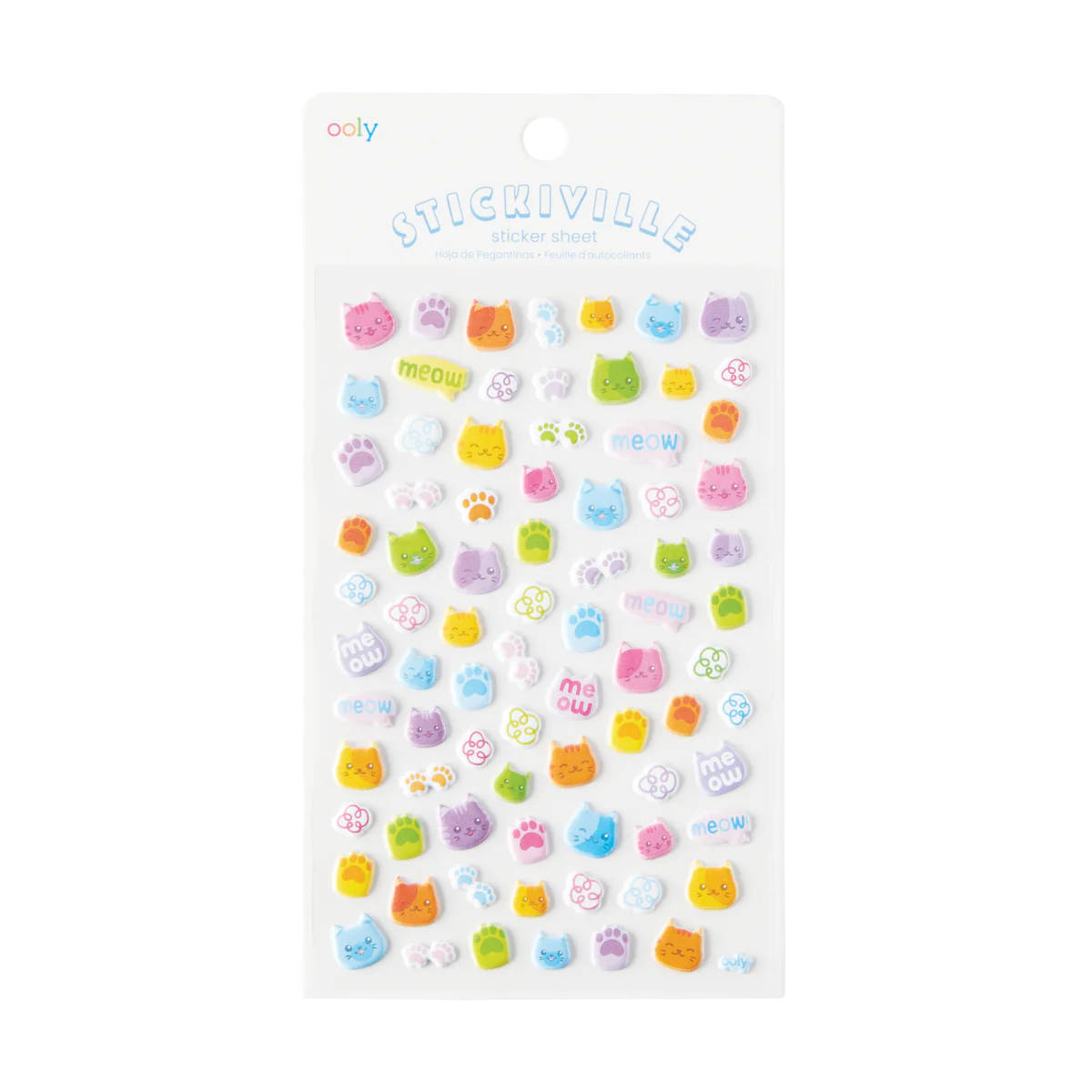 Sticker Set, Colourful Cats