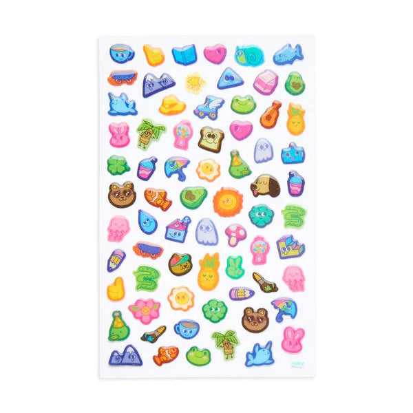 Mini Puffy Stickers, Silly Doodles