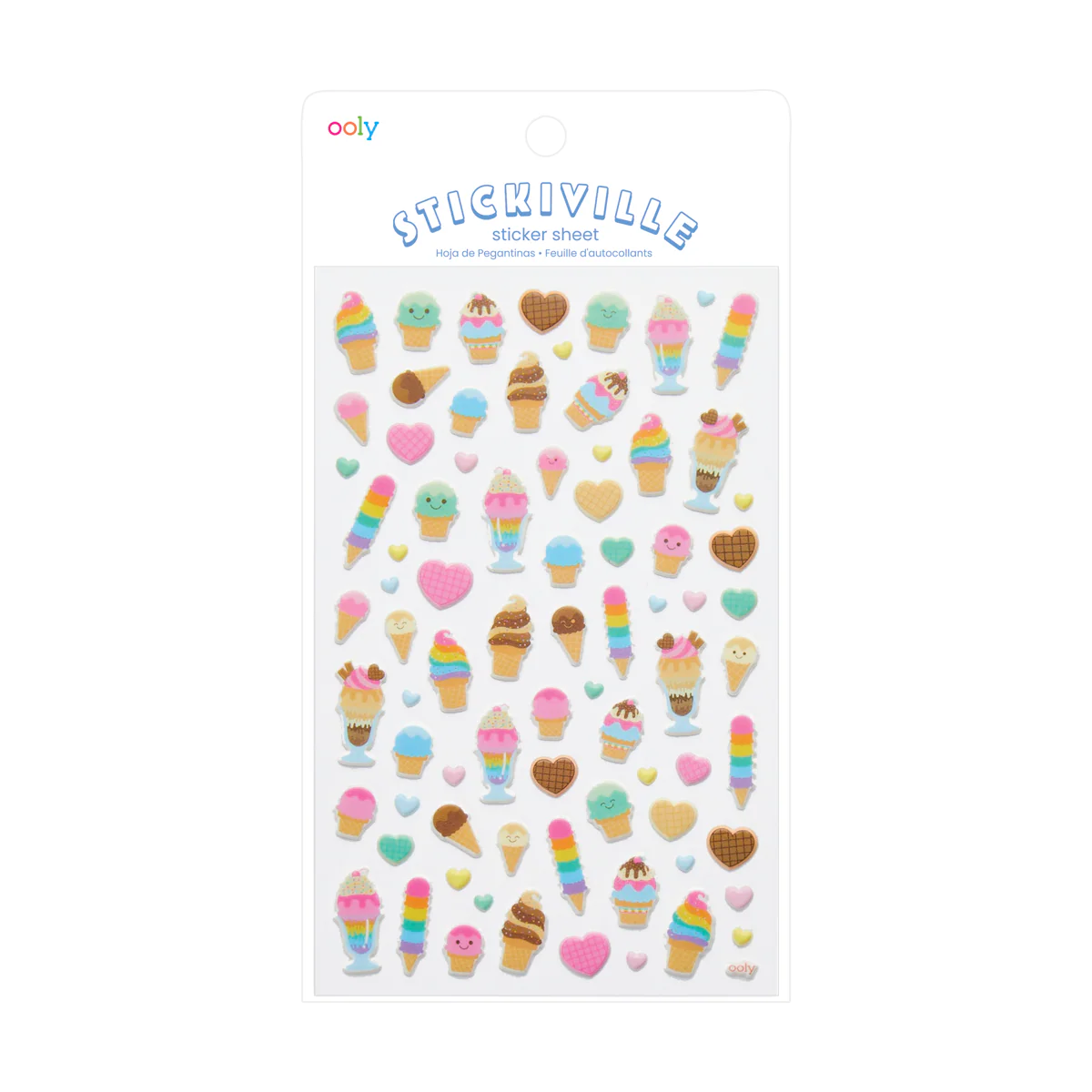Mini Puffy Sticker, Eiscreme Traum