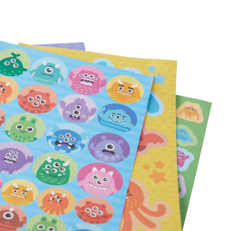Stickerbuch-Set „Monster“
