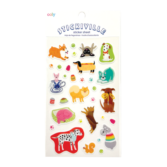 Sticker-Set, schräge Hunde