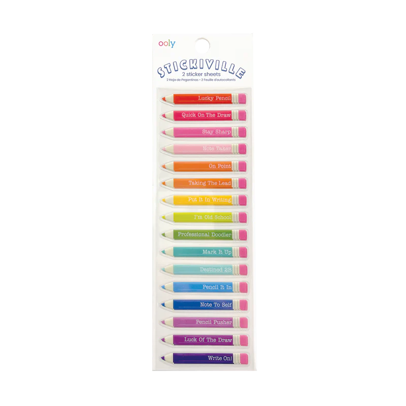 Stickiville Sticker Set ''Lucky Pencils''