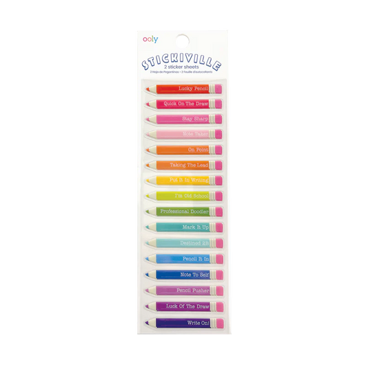 Stickiville Aufkleber Set ''Lucky Pencils''