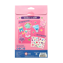 Load image into Gallery viewer, Scratch to Sniff Stickers, Fluffy Cotton Candy
