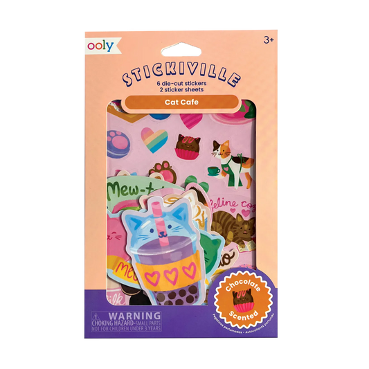 Scratch n' Sniff Aufkleber „Cat Café“