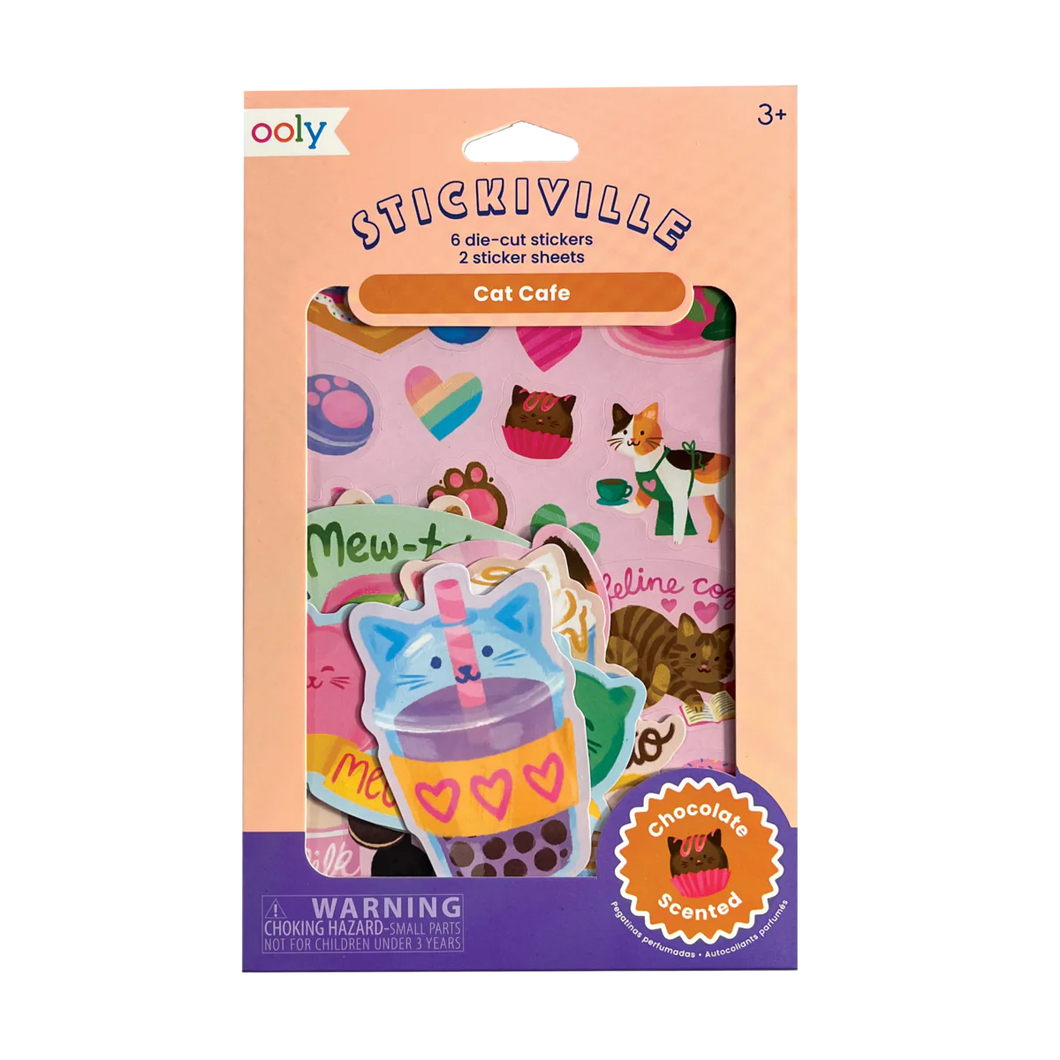 Scratch n' Sniff Stickers ''Cat Café''