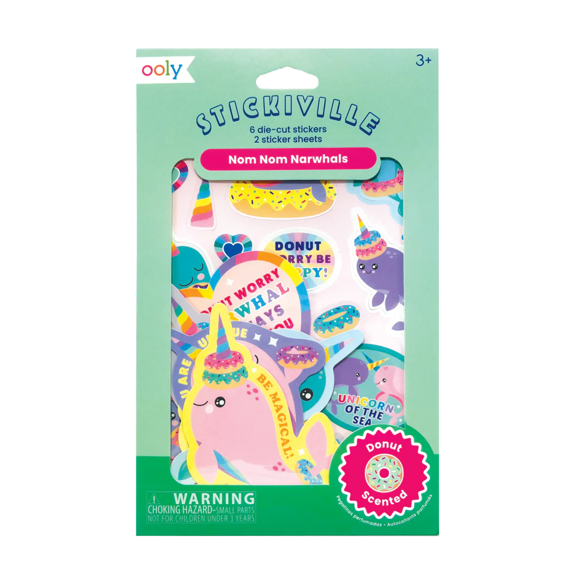 Scratch n' Sniff Stickers, Nom Nom Narwhal