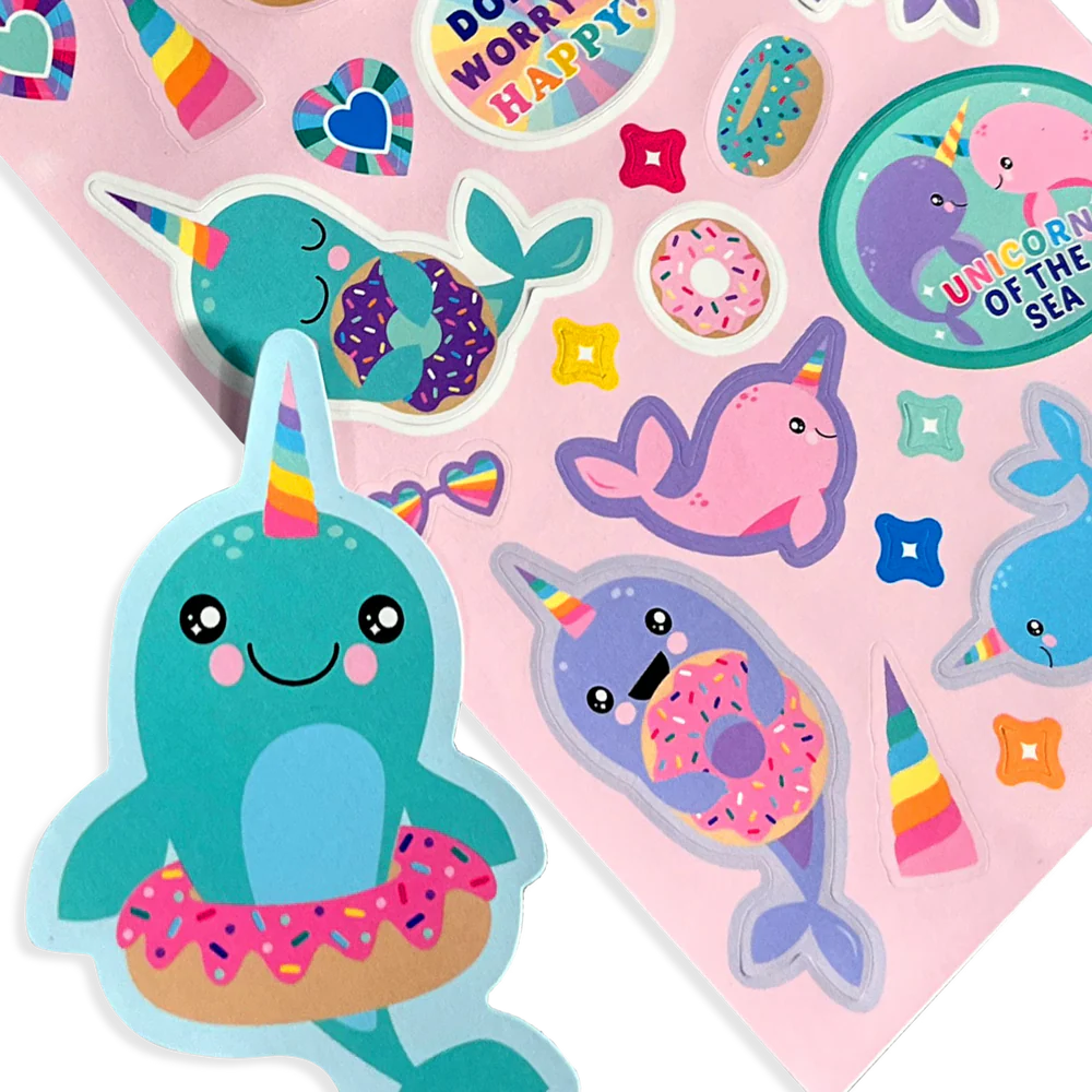 Scratch n' Sniff Stickers, Nom Nom Narwhal