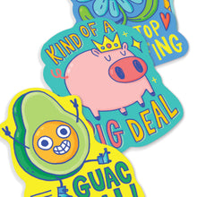 Load image into Gallery viewer, Vinyl Stickers &#39;&#39;Punny Pals&#39;&#39;
