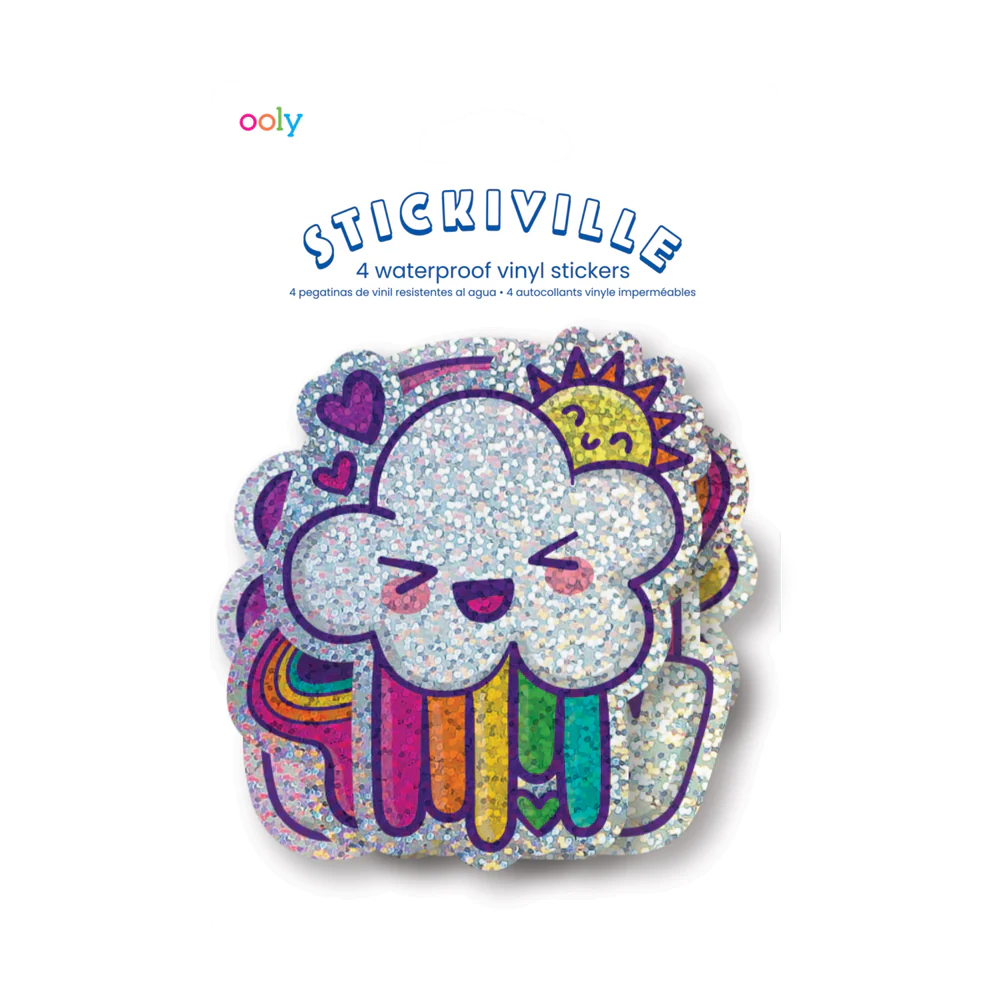 Vinyl Stickers, Happy Rainbows