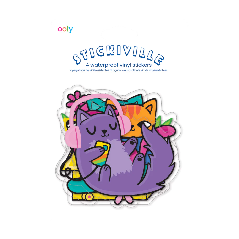 Vinyl Stickers, Silly Kitties