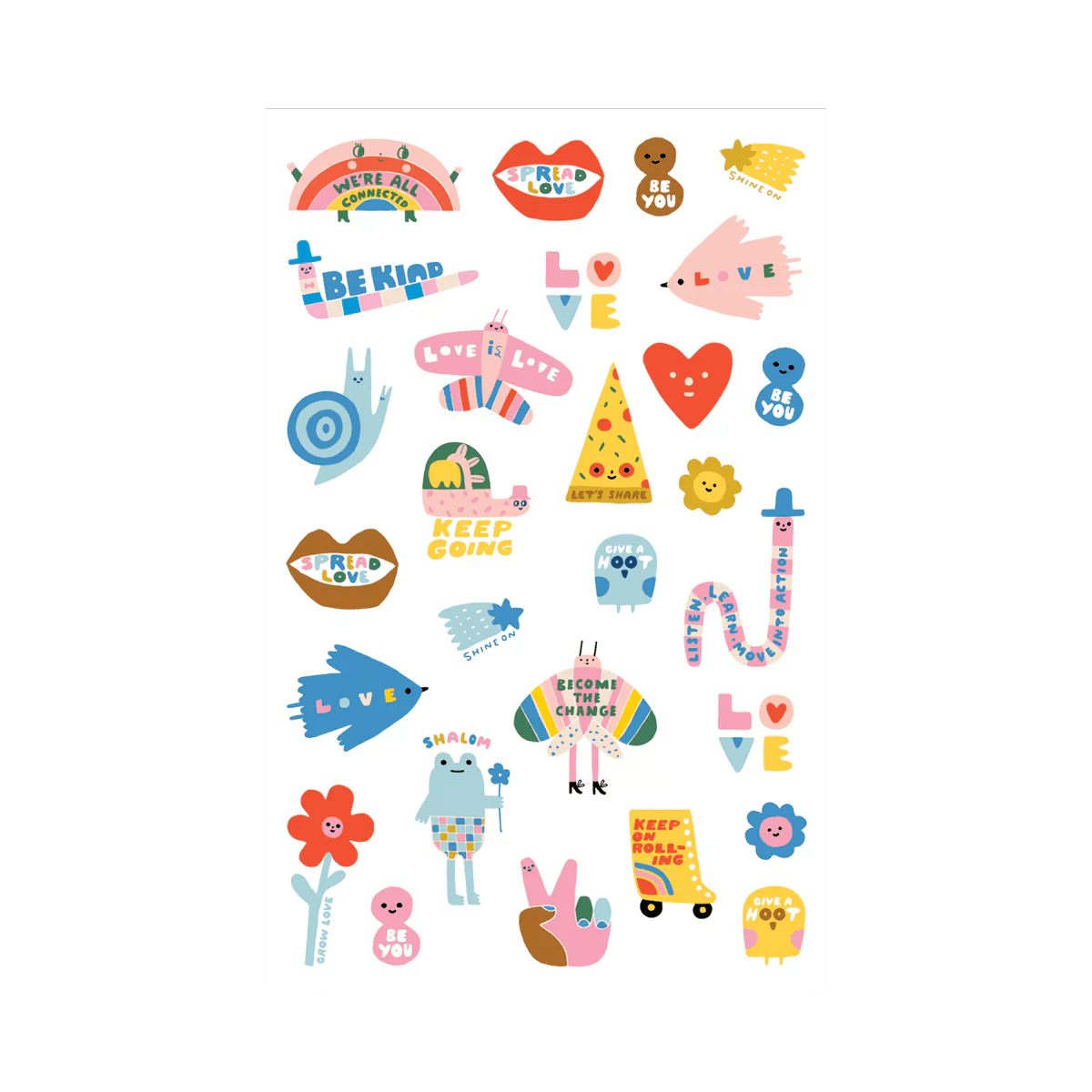 Stickers Set, Mini Mantra