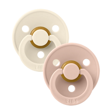 Load image into Gallery viewer, Bibs Pacifier Anatomical ''Ivory / Blush'', Various Sizes

