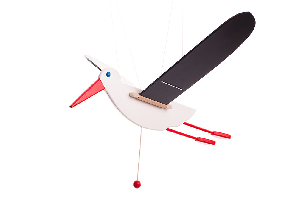 Wooden Swinging ''Stork''