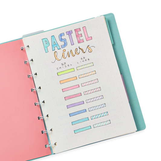 Doppelseitige Marker, Pastellliner