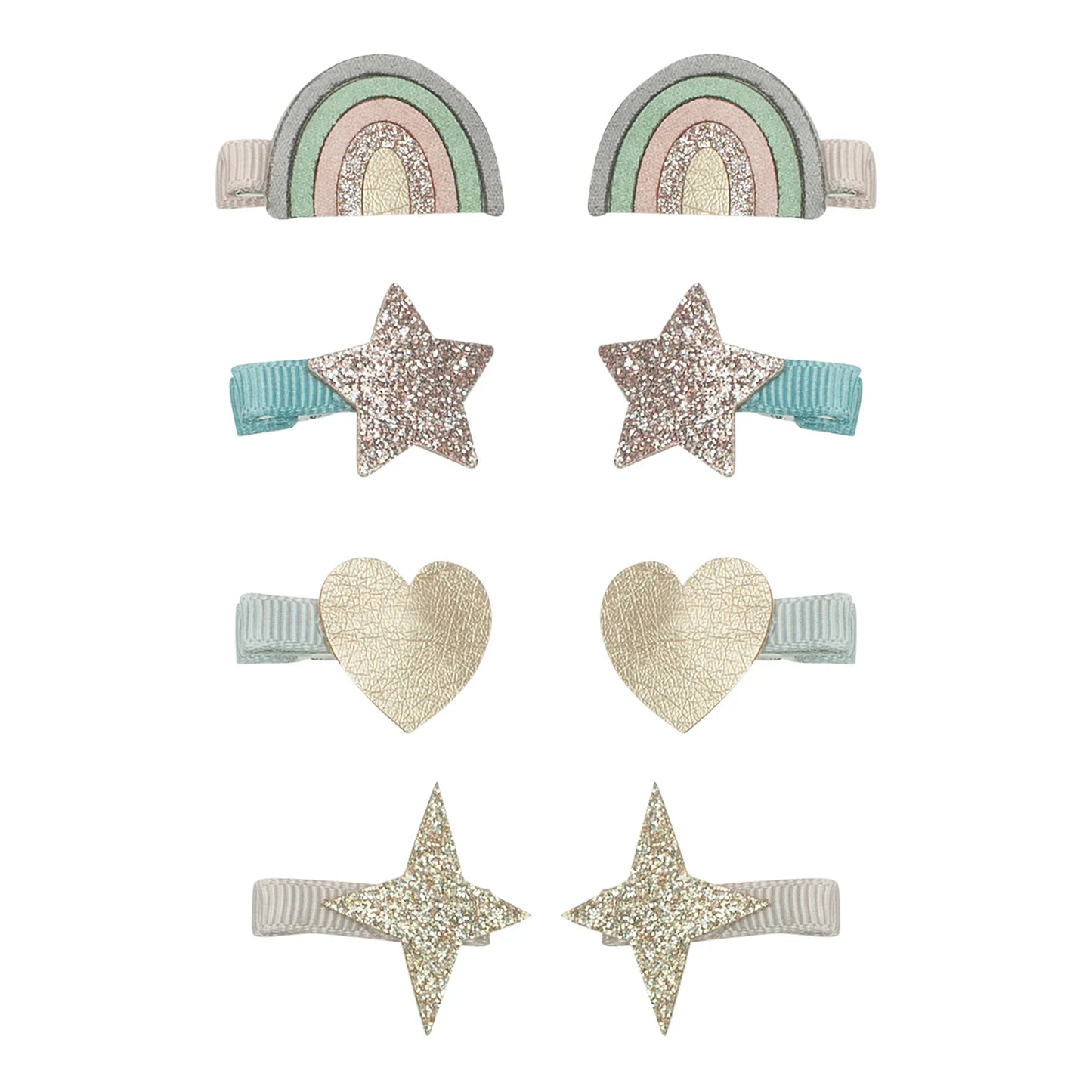 Mini-Haarspangen „Dreamer Over the Rainbow“