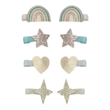 Load image into Gallery viewer, Mini Hair Clips &#39;&#39;Dreamer Over the Rainbow&#39;
