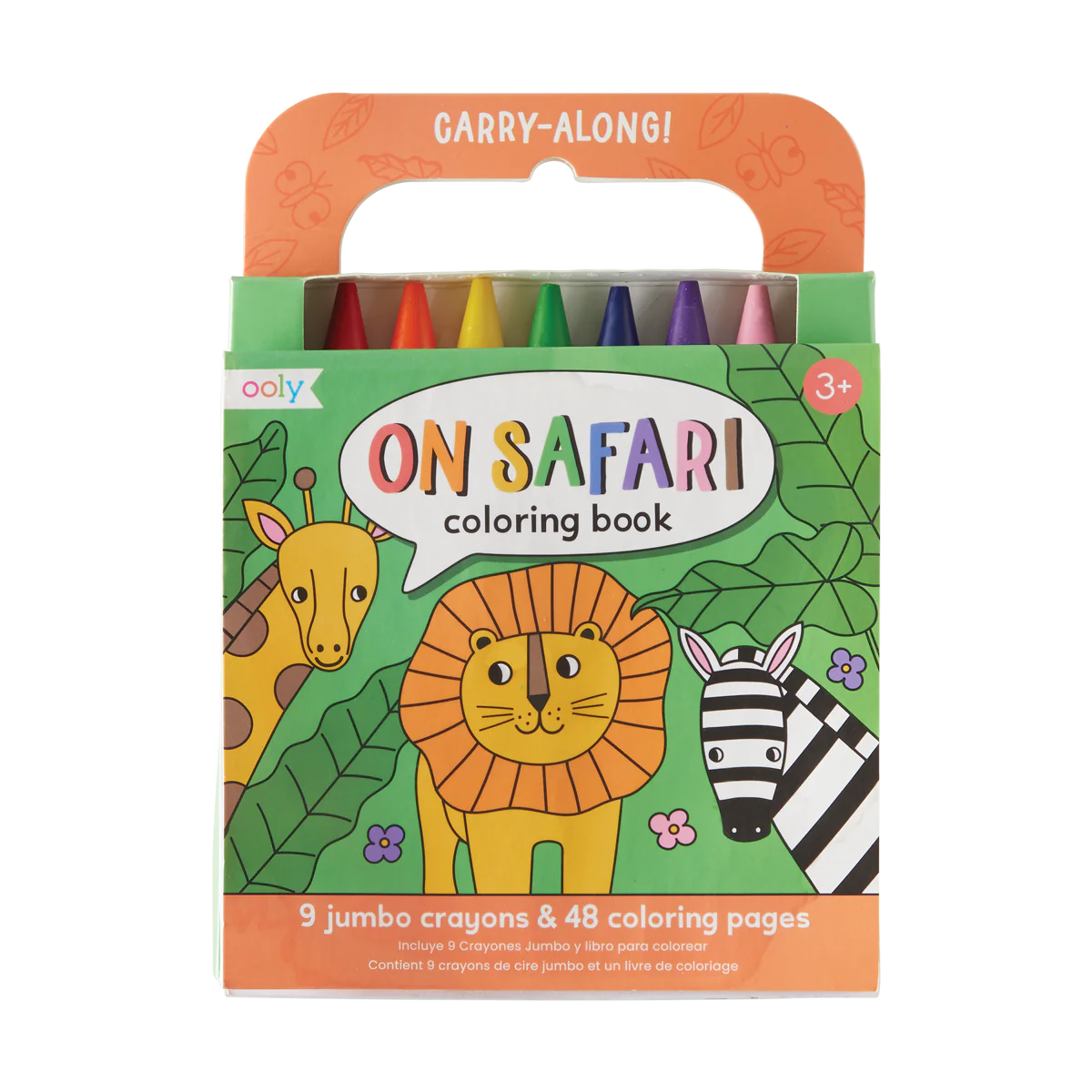 Colouring Book and Jumbo Crayons Set, On Safari