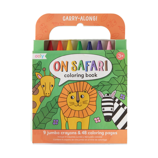Malbuch und Jumbo-Buntstifte Set, Auf Safari