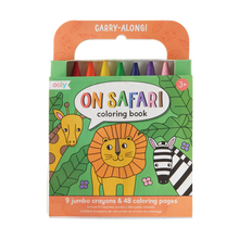 Load image into Gallery viewer, Colouring Book and Jumbo Crayons Set &#39;&#39;On Safari&#39;&#39;
