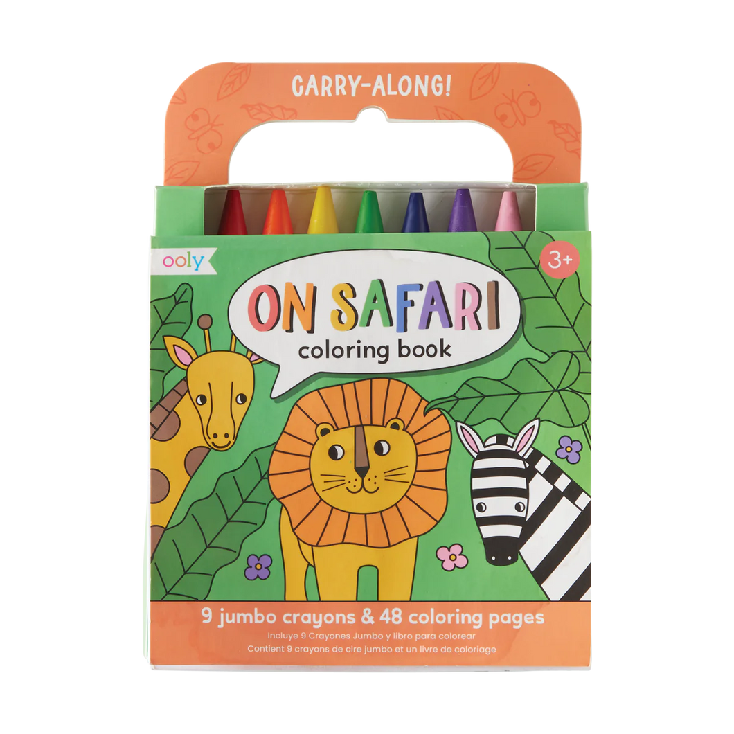 Colouring Book and Jumbo Crayons Set ''On Safari''