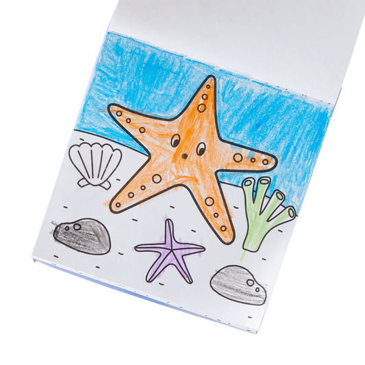 Set aus Malbuch und Jumbo-Buntstiften „Sea Life“