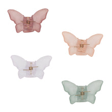 Load image into Gallery viewer, Bulldog Clip &#39;&#39;Frosted Butterflies&#39;&#39;

