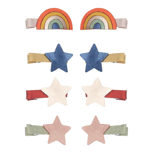 Mini-Haarspangen „Over the Rainbow“