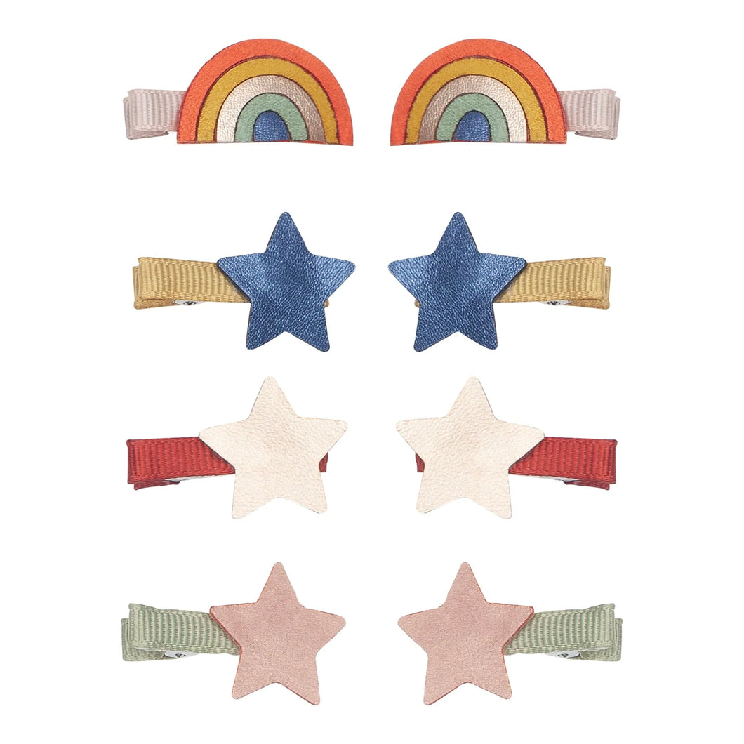 Mini Hair Clips ''Over the Rainbow''