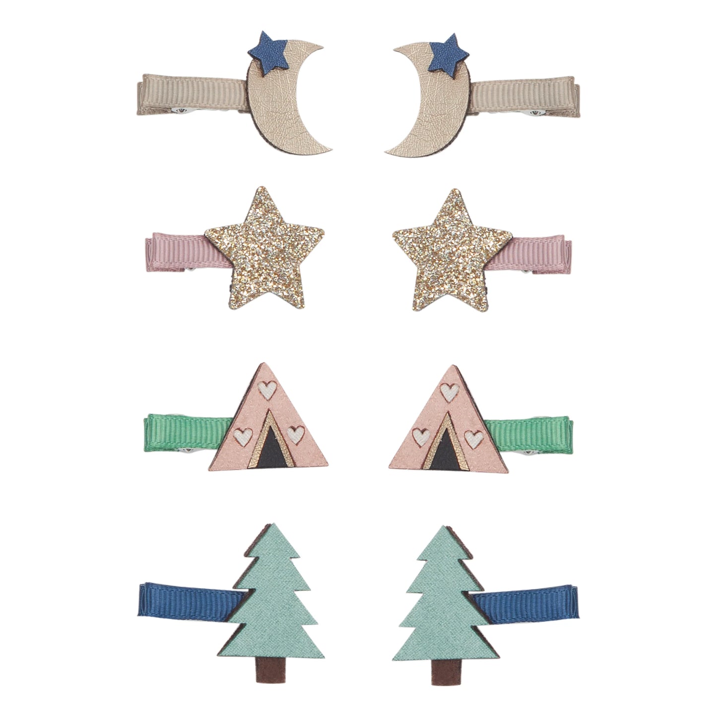 Mini Hair Clips ''Camping''