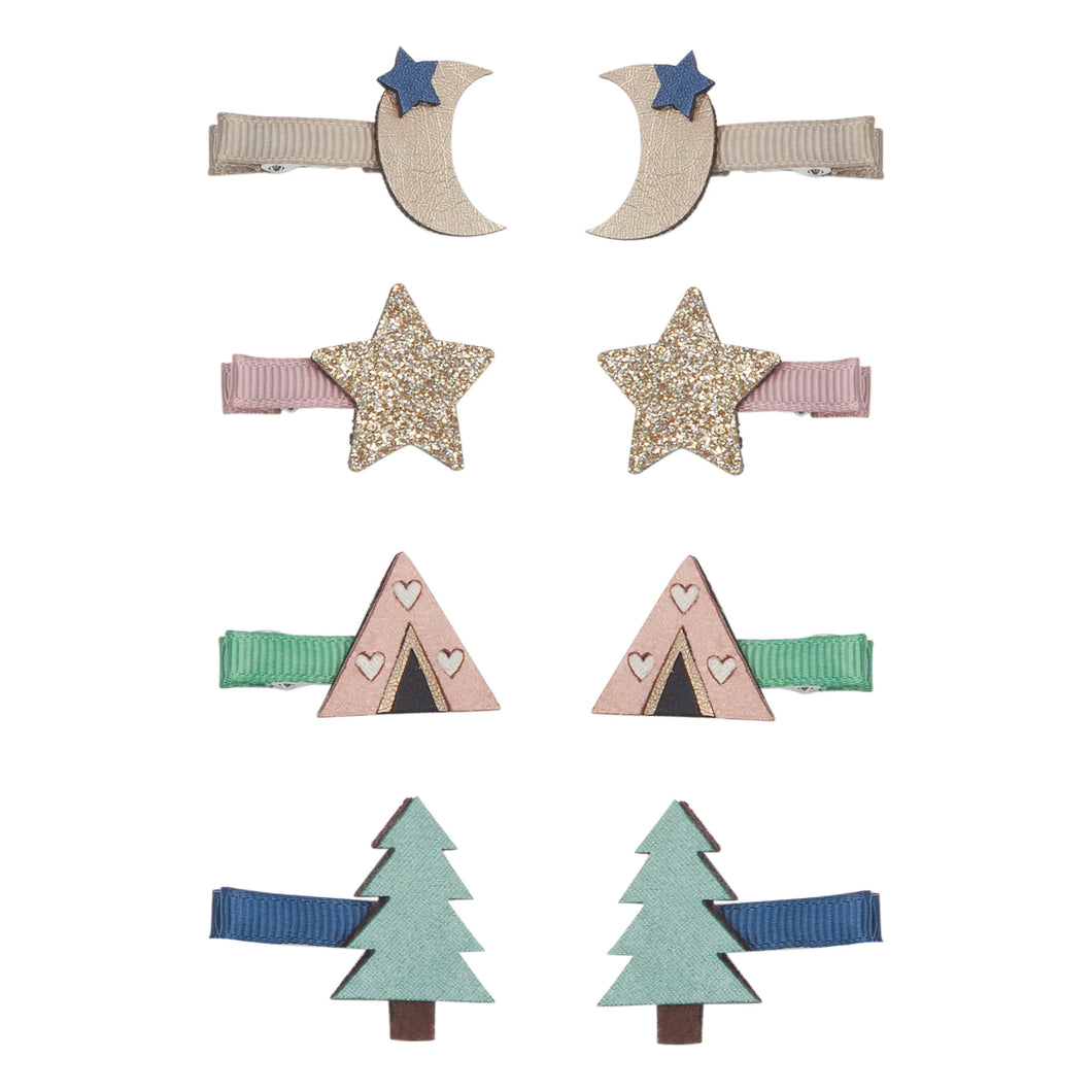 Mini Hair Clips ''Camping''