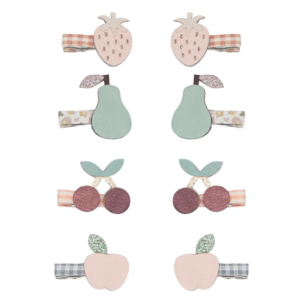 Mini-Haarspangen „Obst“