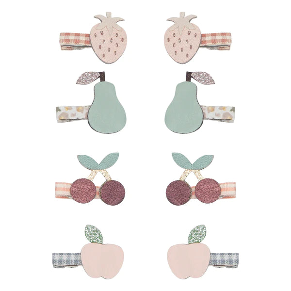 Mini-Haarspangen „Obst“
