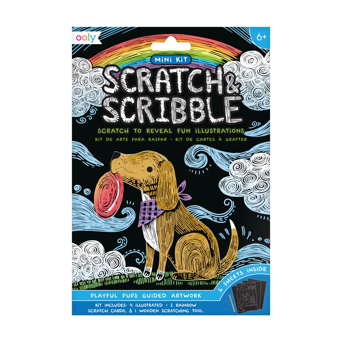 Mini Scratch & Scribble, Playful Pups