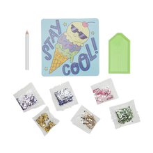 Load image into Gallery viewer, Razzle Dazzle DIY Gem Art Kit &#39;&#39;Cool Cream&#39;&#39;
