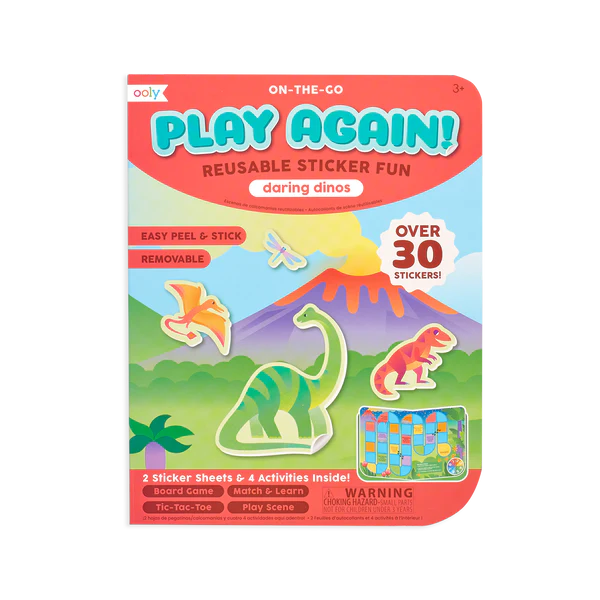 Play Again Reusable Sticker Fun ''Daring Dinos''