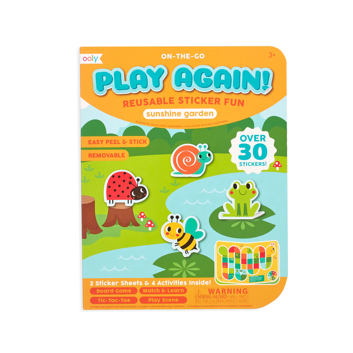 Play Again wiederverwendbarer Aufkleber Fun „Sunshine Garden“