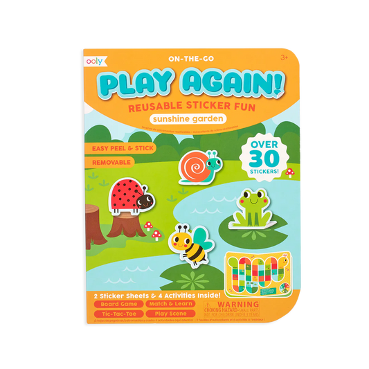 Play Again wiederverwendbarer Aufkleber Fun „Sunshine Garden“