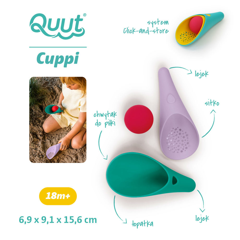 3-in-1 Shovel, Sifter & Ball, Cuppi Lagoon