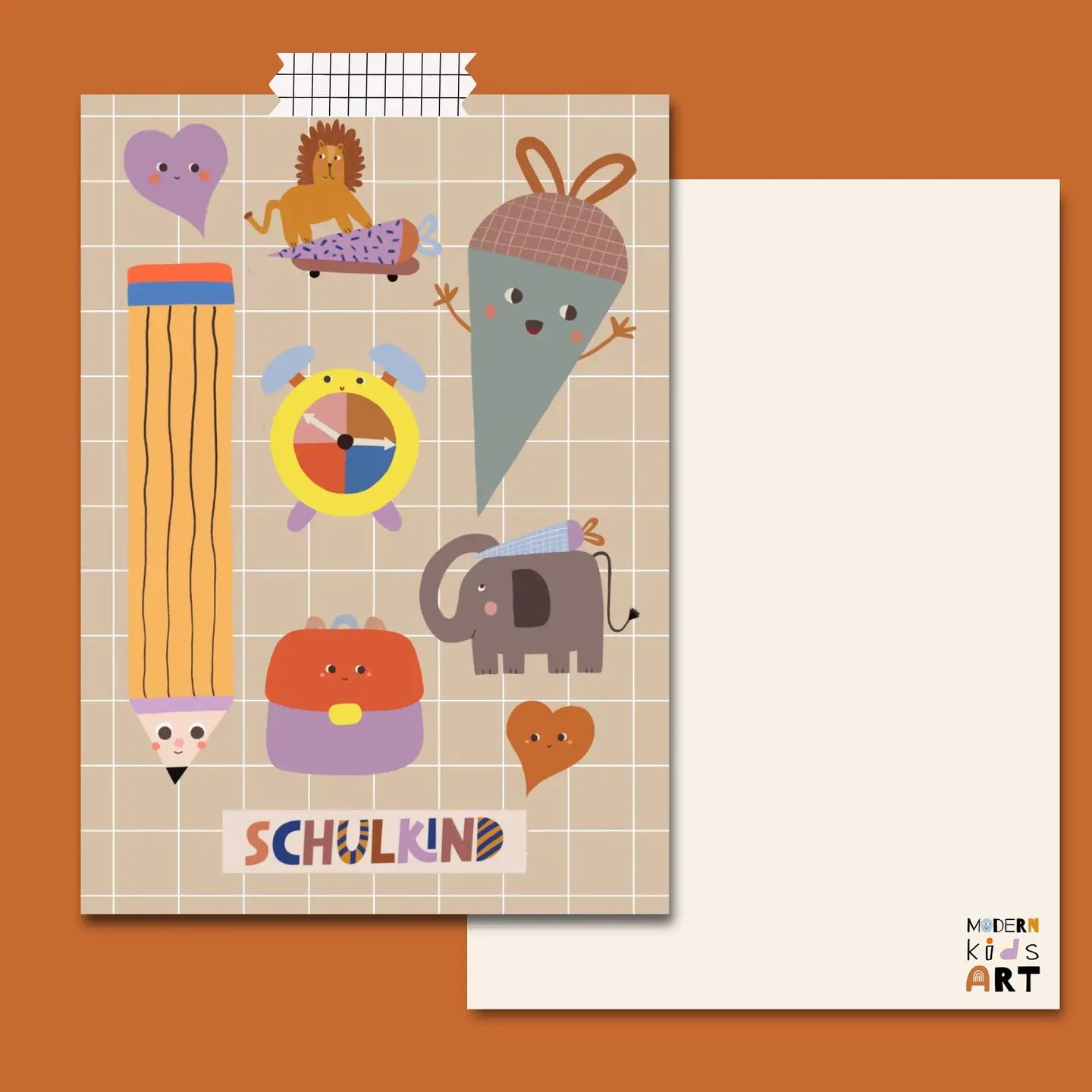 Postcard, Schulkind Mix