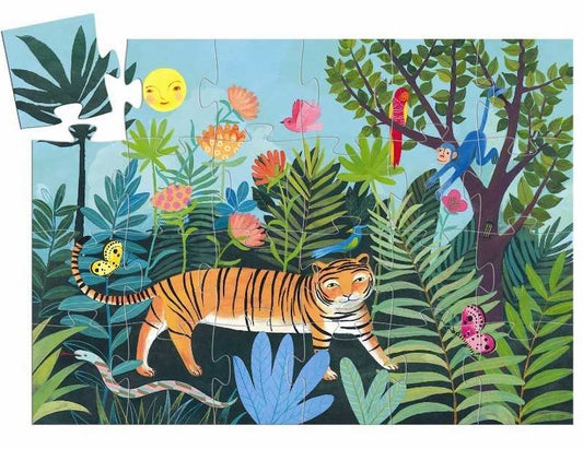 24-teiliges Puzzle, Tiger