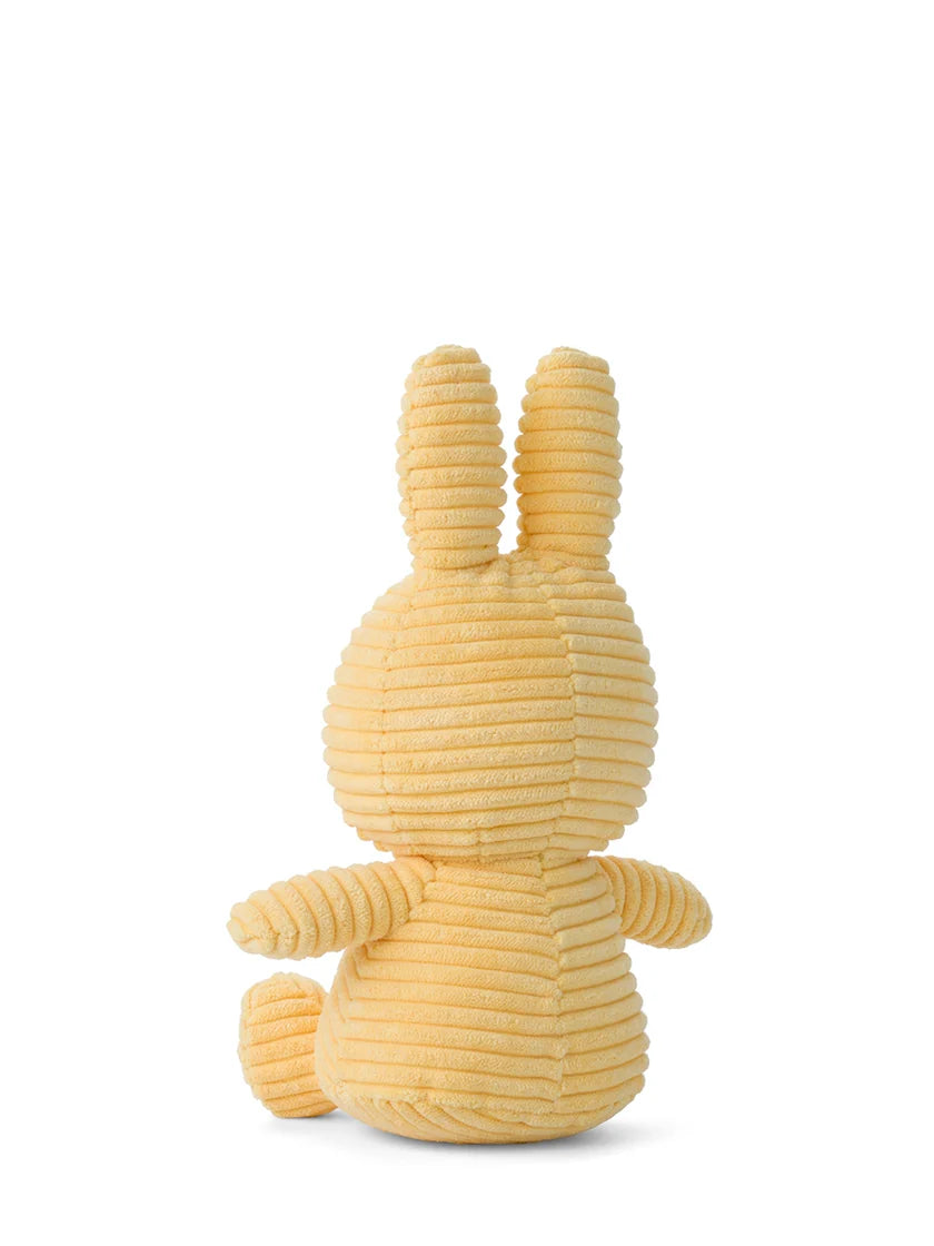 Miffy Soft Toy, Miffy Sitting Eco Corduroy Buttercream 23cm