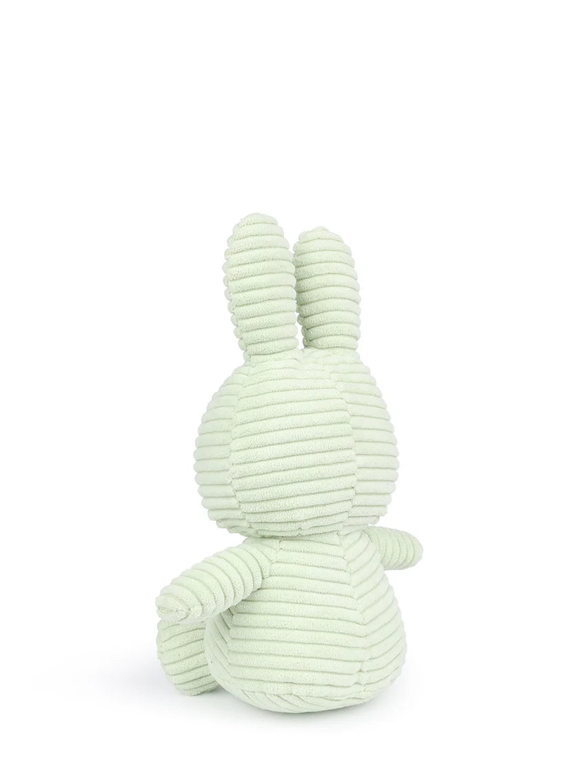 Miffy Soft Toy, Miffy Sitting Eco Corduroy Fresh Mint 23cm